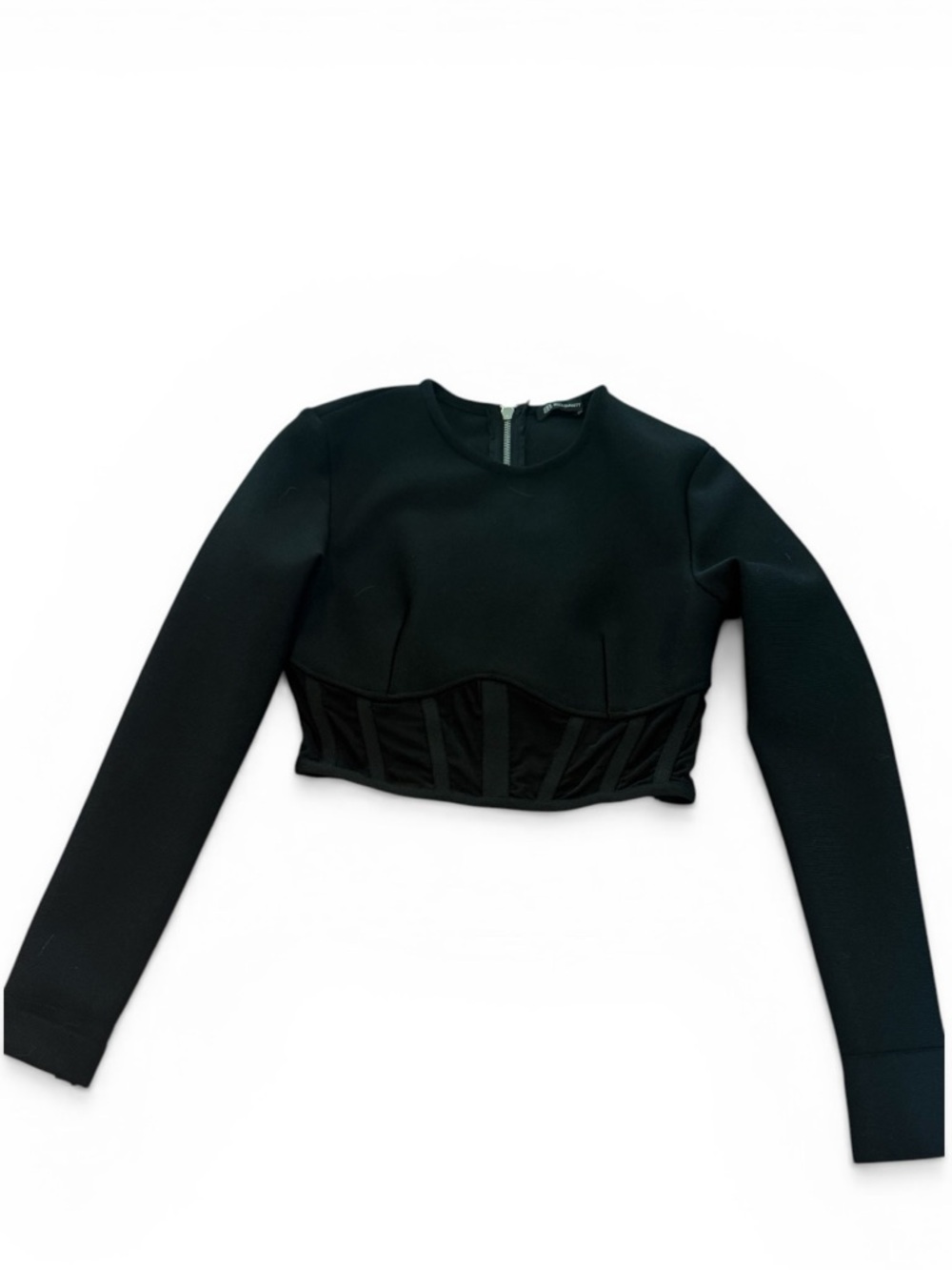 Bella Barnett Black Corset Crop Top & Pants Set Small